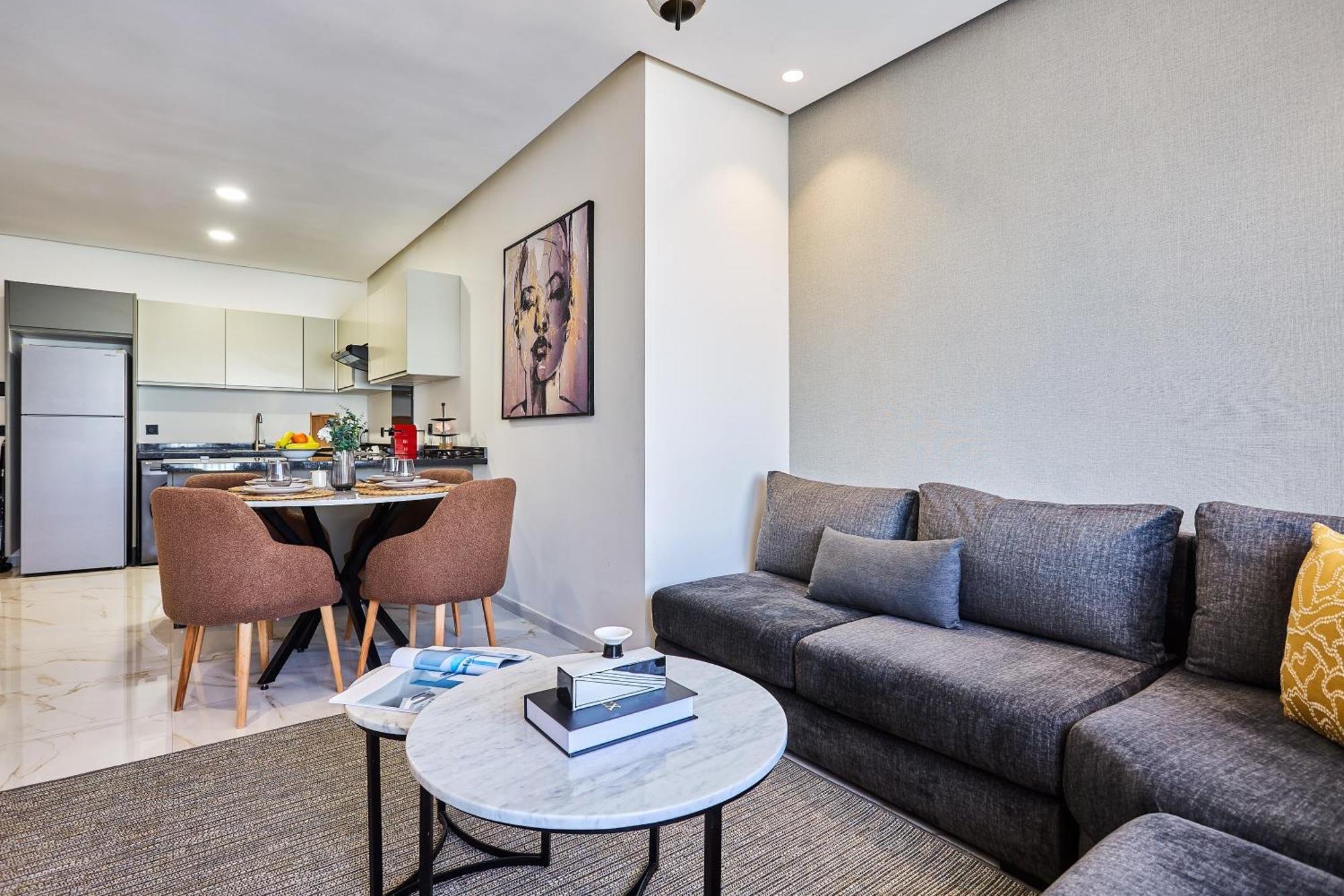 카사블랑카 Sleek And Modern 2-Bed Unit In Downtown Casa 아파트 외부 사진